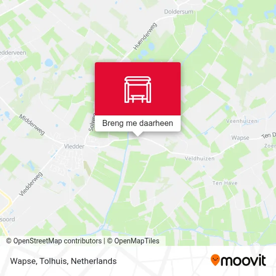 Wapse, Tolhuis kaart