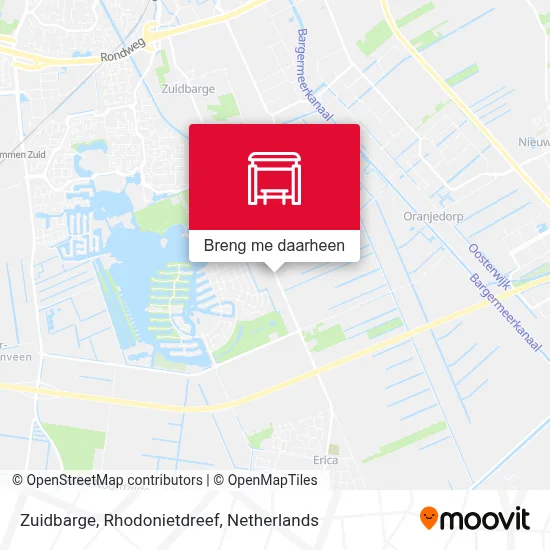 Zuidbarge, Rhodonietdreef kaart