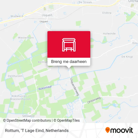 Rottum, 'T Lage Eind kaart