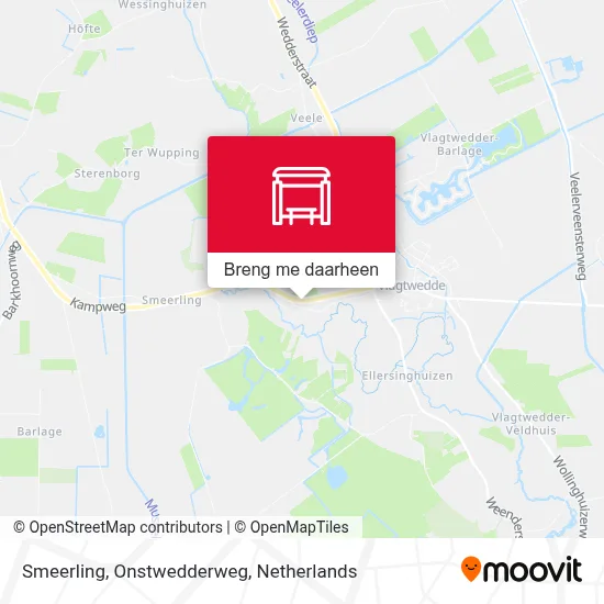 Smeerling, Onstwedderweg kaart