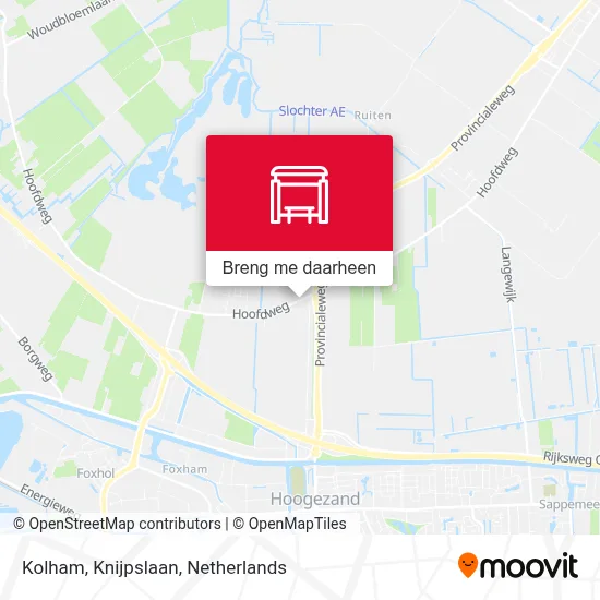Kolham, Knijpslaan kaart