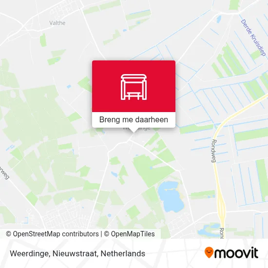 Weerdinge, Nieuwstraat kaart