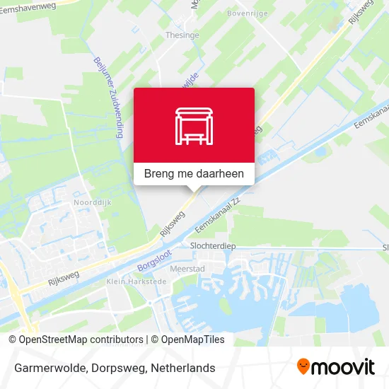 Garmerwolde, Dorpsweg kaart