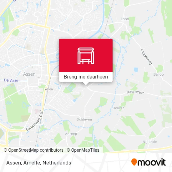 Assen, Amelte kaart