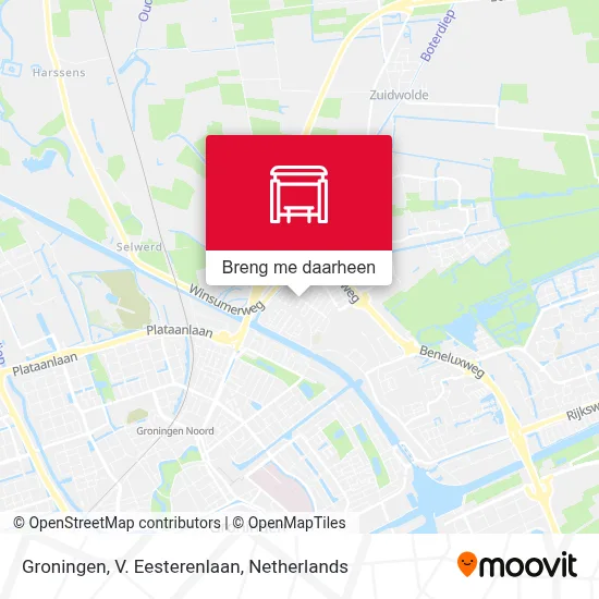Groningen, V. Eesterenlaan kaart
