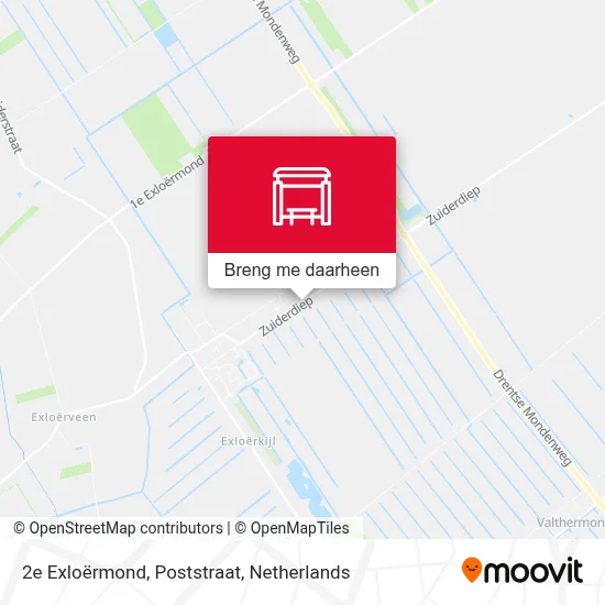 2e Exloërmond, Poststraat kaart