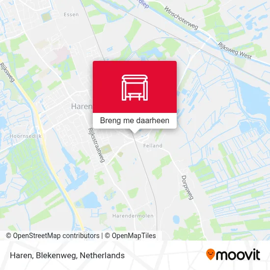 Haren, Blekenweg kaart