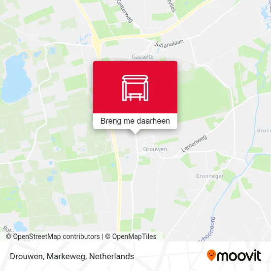 Drouwen, Markeweg kaart