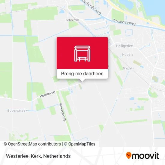 Westerlee, Kerk kaart