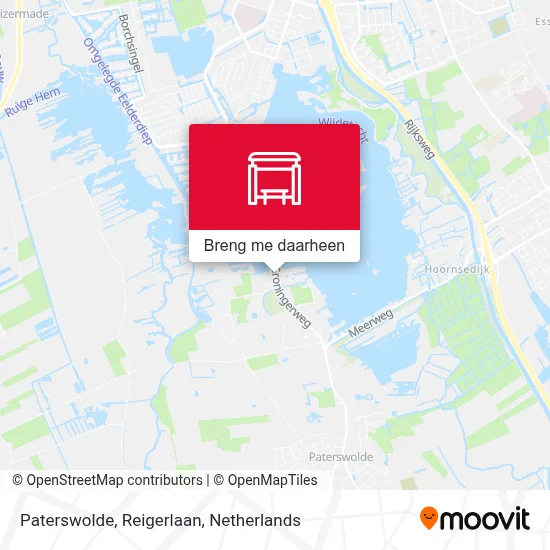 Paterswolde, Reigerlaan kaart