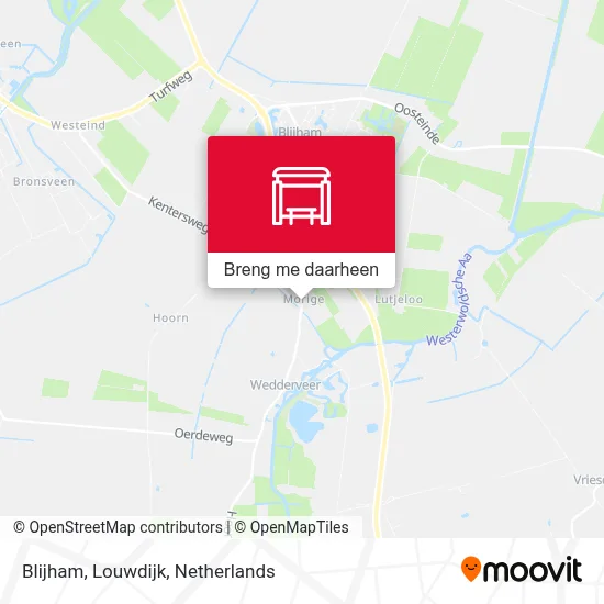 Blijham, Louwdijk kaart