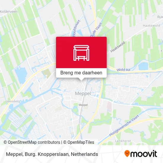 Meppel, Burg. Knopperslaan kaart