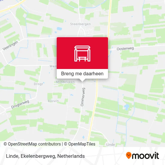 Linde, Ekelenbergweg kaart