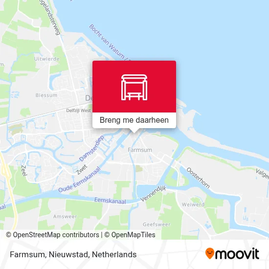 Farmsum, Nieuwstad kaart