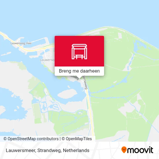 Lauwersmeer, Strandweg kaart