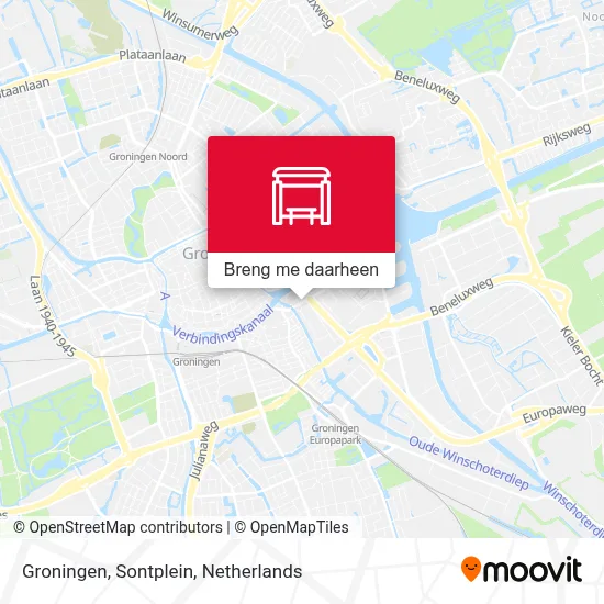 Groningen, Sontplein kaart