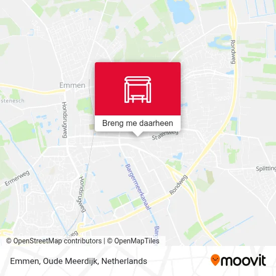 Emmen, Oude Meerdijk kaart