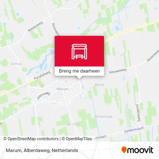 Marum, Alberdaweg kaart