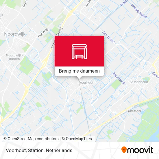 Voorhout, Station kaart