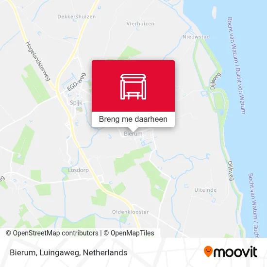 Bierum, Luingaweg kaart