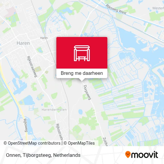 Onnen, Tijborgsteeg kaart
