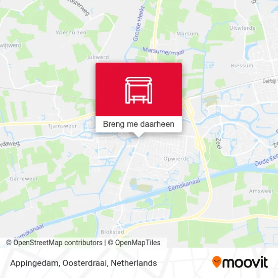 Appingedam, Oosterdraai kaart