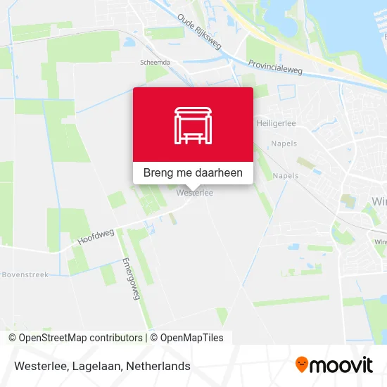Westerlee, Lagelaan kaart