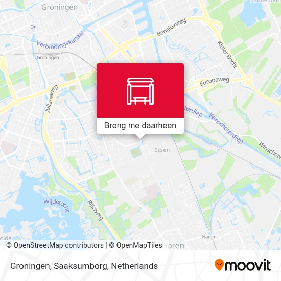 Groningen, Saaksumborg kaart