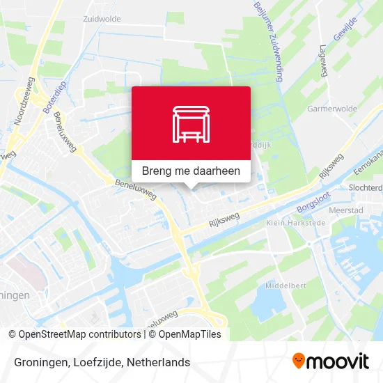 Groningen, Loefzijde kaart