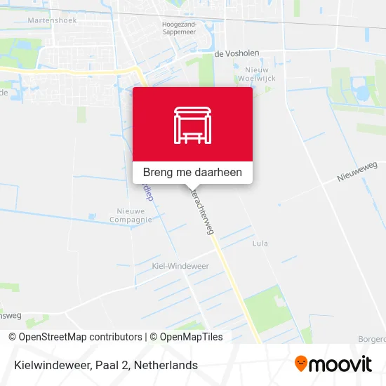 Kielwindeweer, Paal 2 kaart
