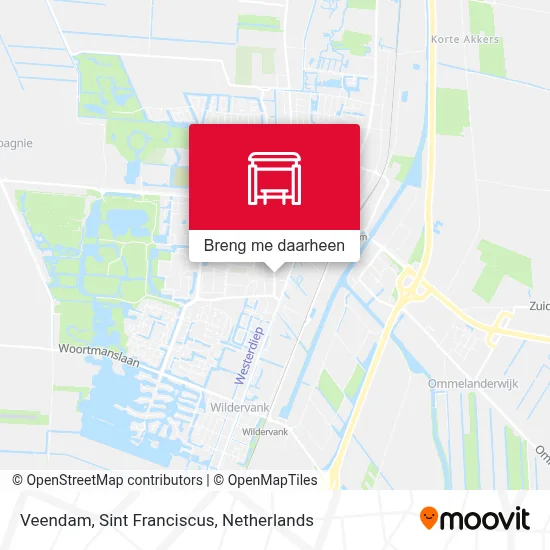 Veendam, Sint Franciscus kaart