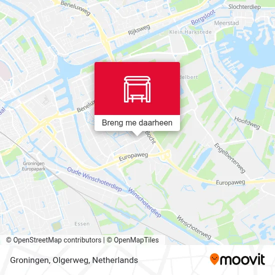 Groningen, Olgerweg kaart