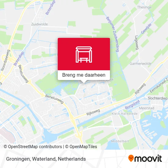 Groningen, Waterland kaart