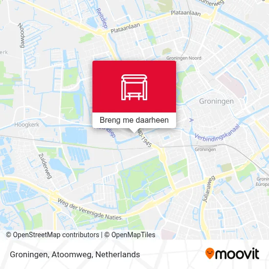 Groningen, Atoomweg kaart