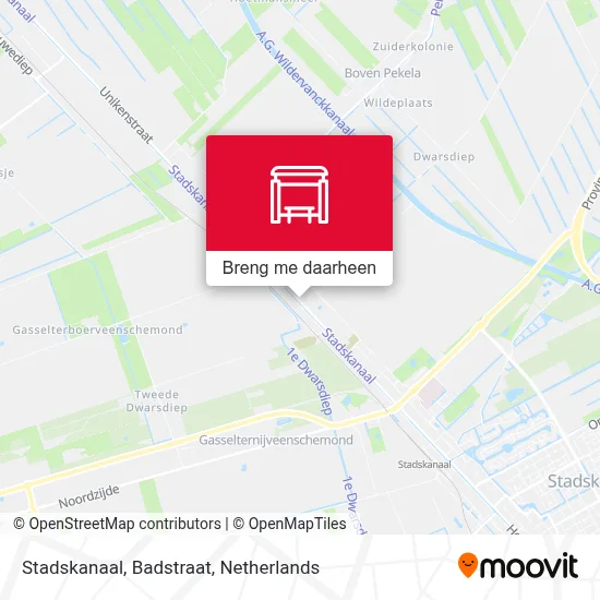 Stadskanaal, Badstraat kaart