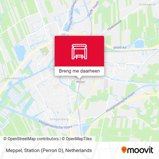 Meppel, Station (Perron D) kaart
