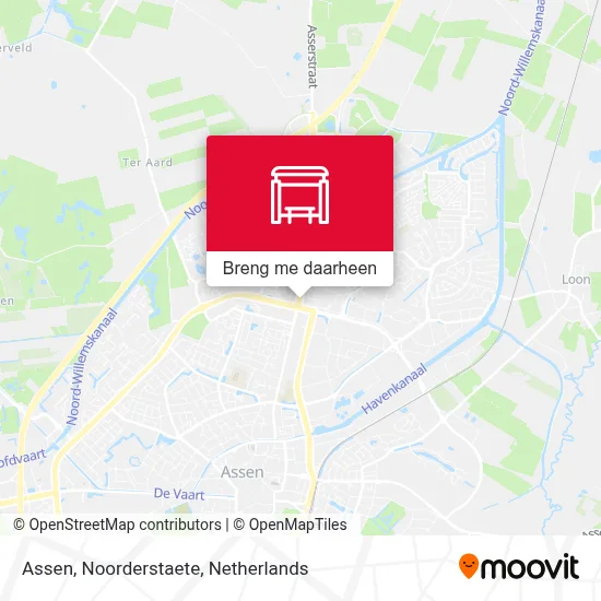 Assen, Noorderstaete kaart