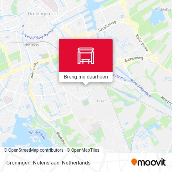 Groningen, Nolenslaan kaart