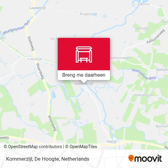 Kommerzijl, De Hoogte kaart