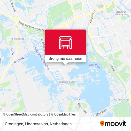 Groningen, Hoornseplas kaart