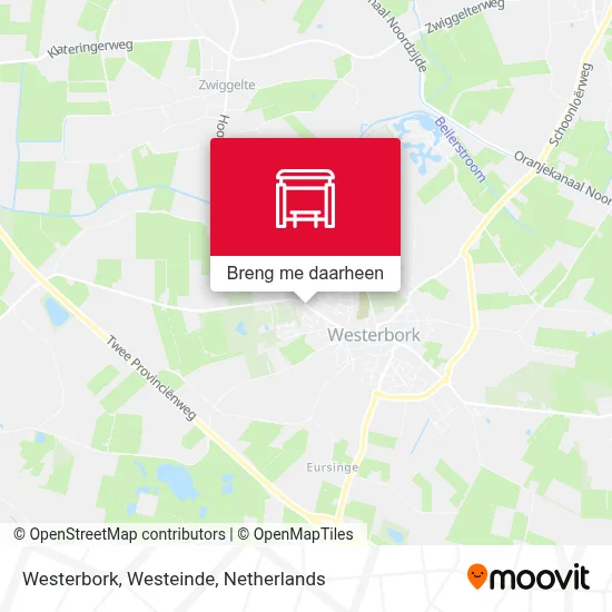 Westerbork, Westeinde kaart