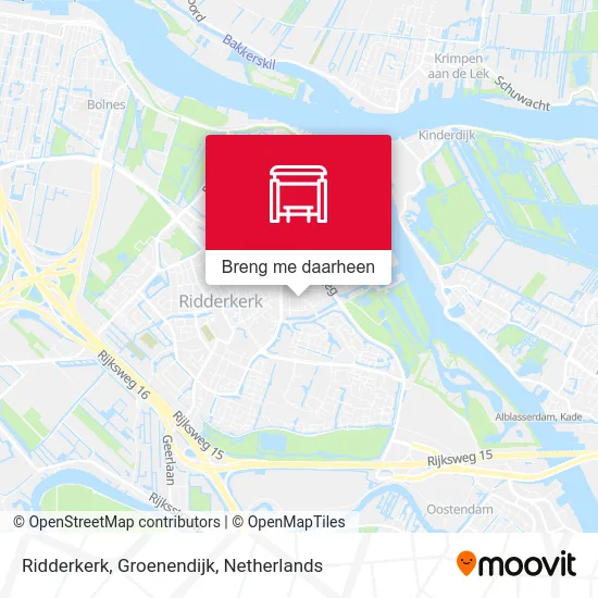 Ridderkerk, Groenendijk kaart