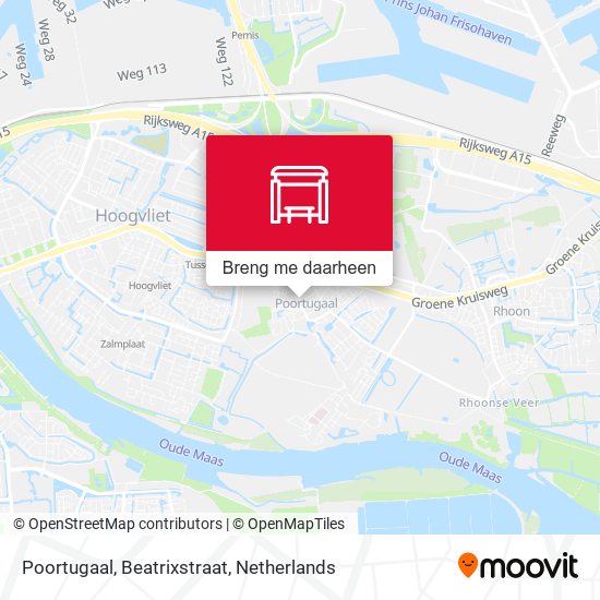 Poortugaal, Beatrixstraat kaart