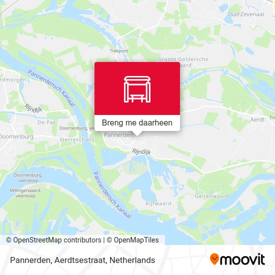 Pannerden, Aerdtsestraat kaart