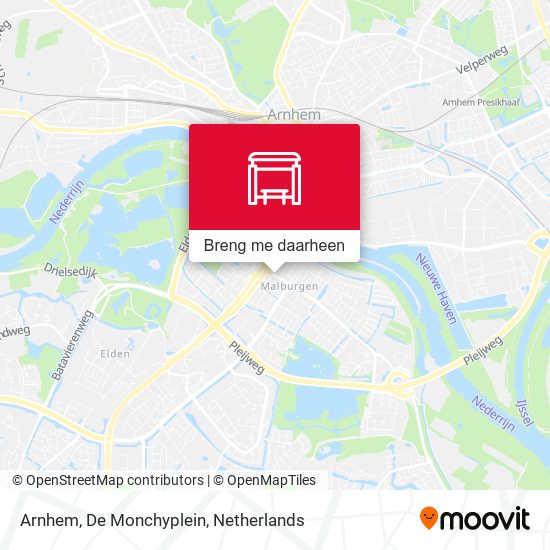 Arnhem, De Monchyplein kaart