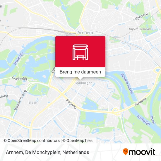 Arnhem, De Monchyplein kaart