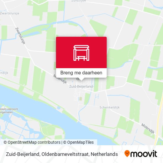 Zuid-Beijerland, Oldenbarneveltstraat kaart