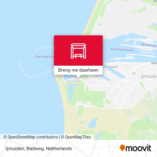 Ijmuiden, Badweg kaart