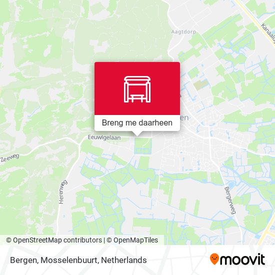 Bergen, Mosselenbuurt kaart