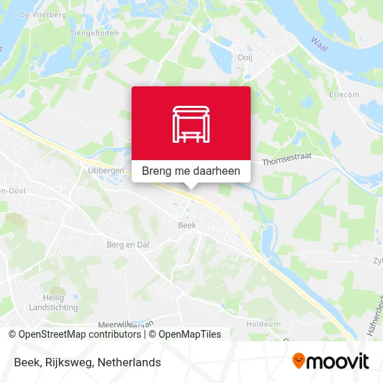 Beek, Rijksweg kaart